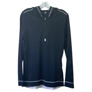 Moon Cool Foldable Hem Athletic Sweatshirt Hoodie By Alo In Black, Size:Xl