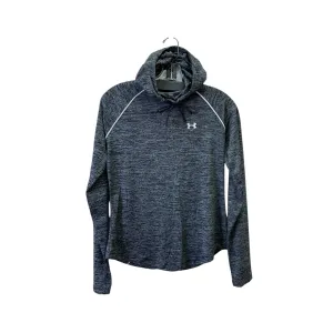 Athletic Sweatshirt Hoodie By Under Armour In Black, Size:S Breathable mesh lining Office Glam