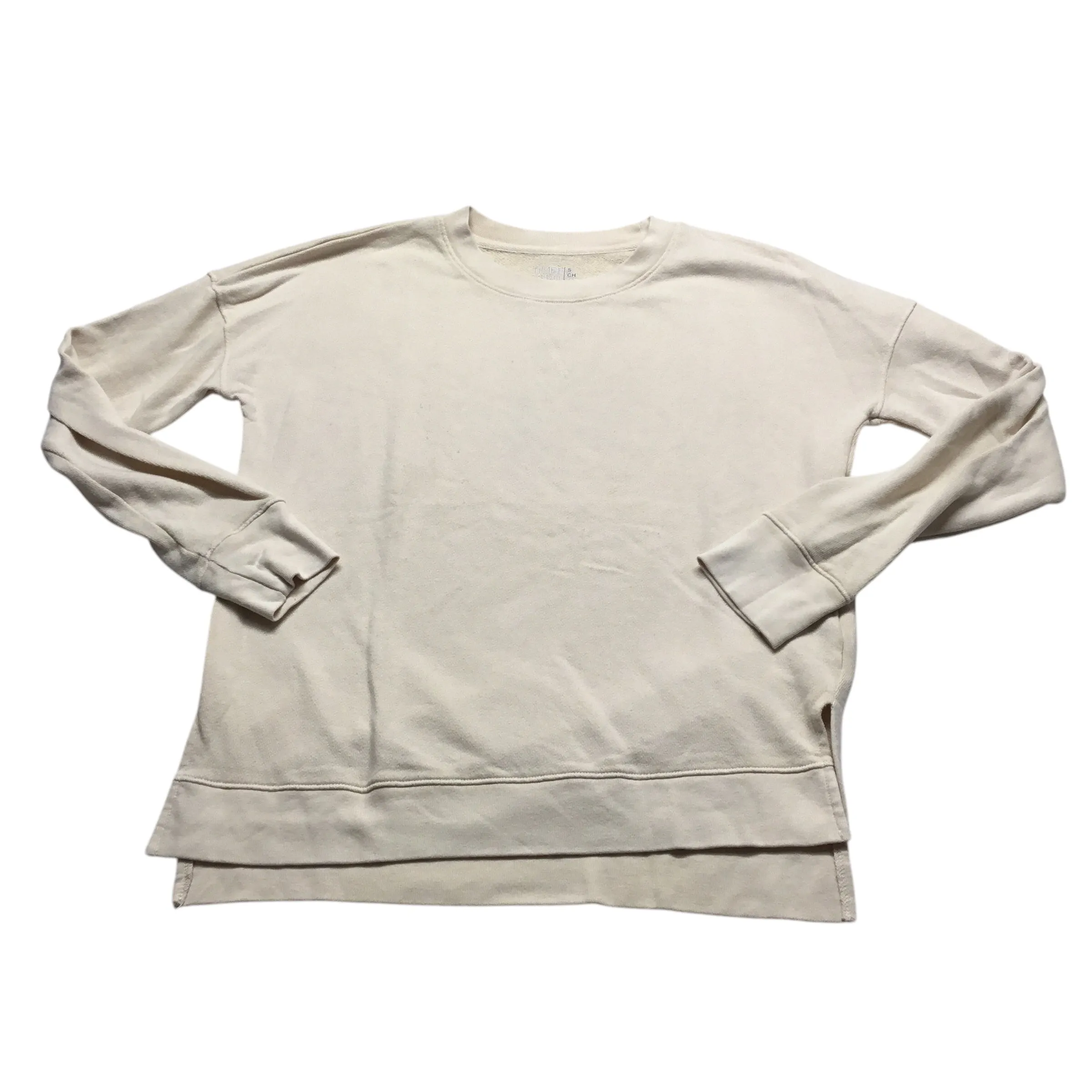 Aura Core Sweatshirt Crewneck By Time And Tru In Cream, Size: S