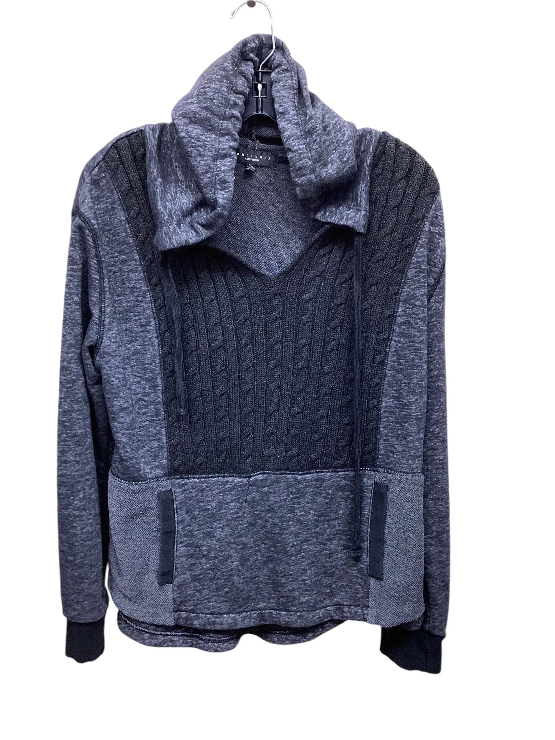 Sweatshirt Hoodie By Sanctuary In Black & Grey, Size: L Neo Mode