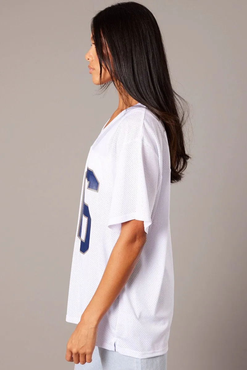 Comfy Fit Layer Eco Conscious Production White Sports Tee Short Sleeve