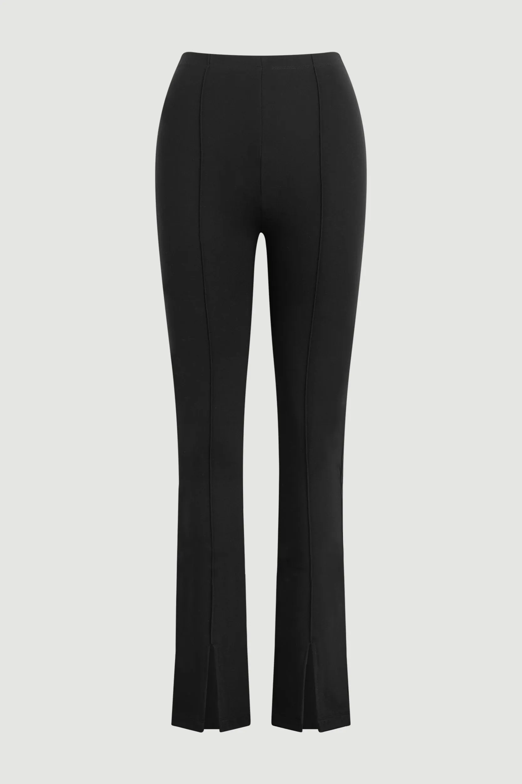Cass Front-Split Ponte Stretch Pant (Petite) Breathable back panel