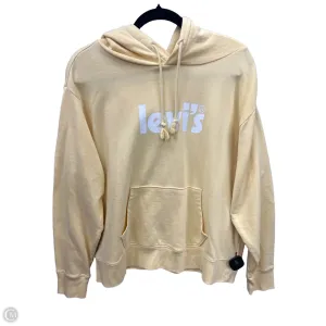 Adjustable Fastenings Sweatshirt Hoodie By Levis In Yellow, Size: 1x