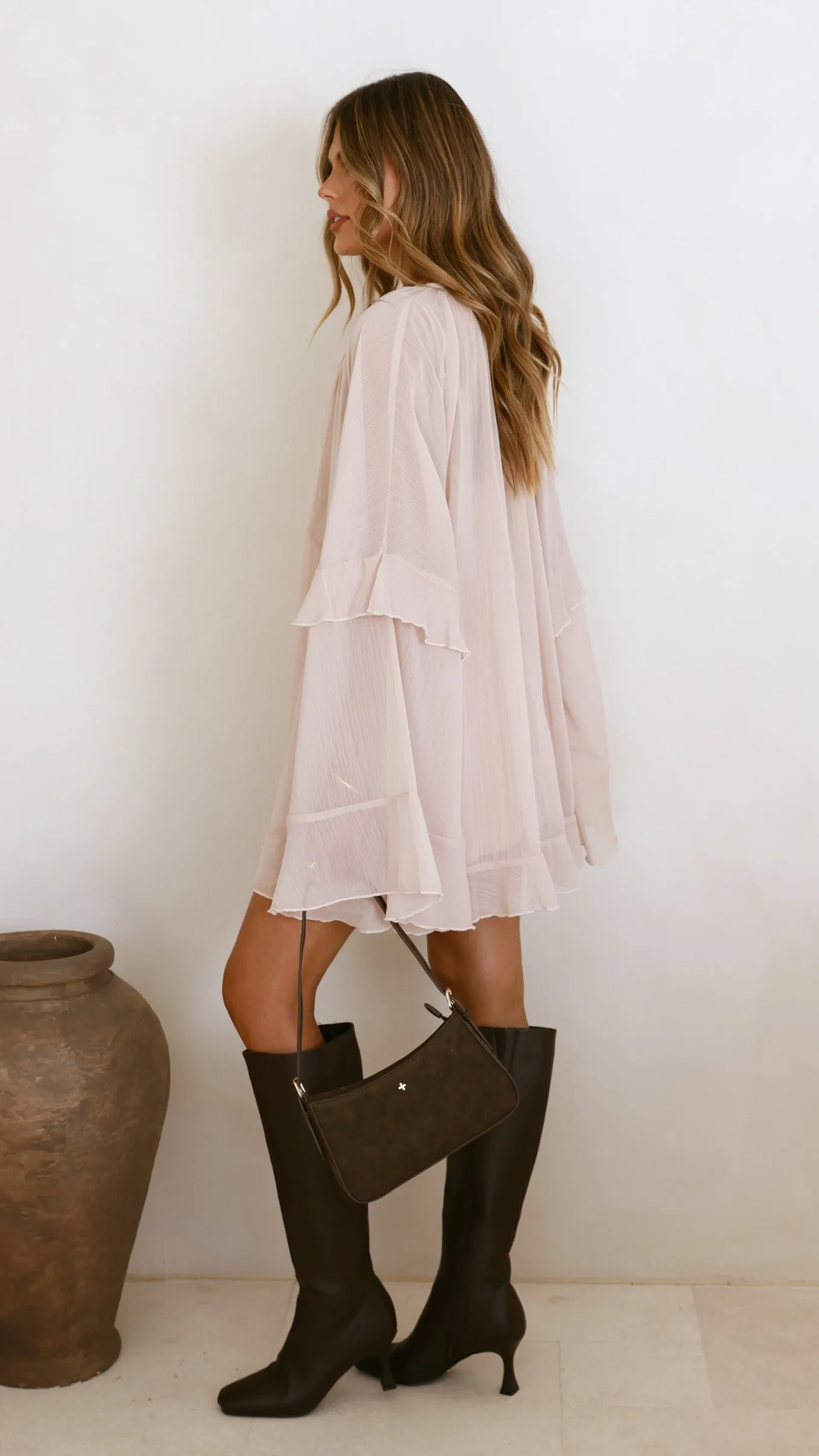 Perfect Fit Trend Edge Leera Mini Dress - Nude