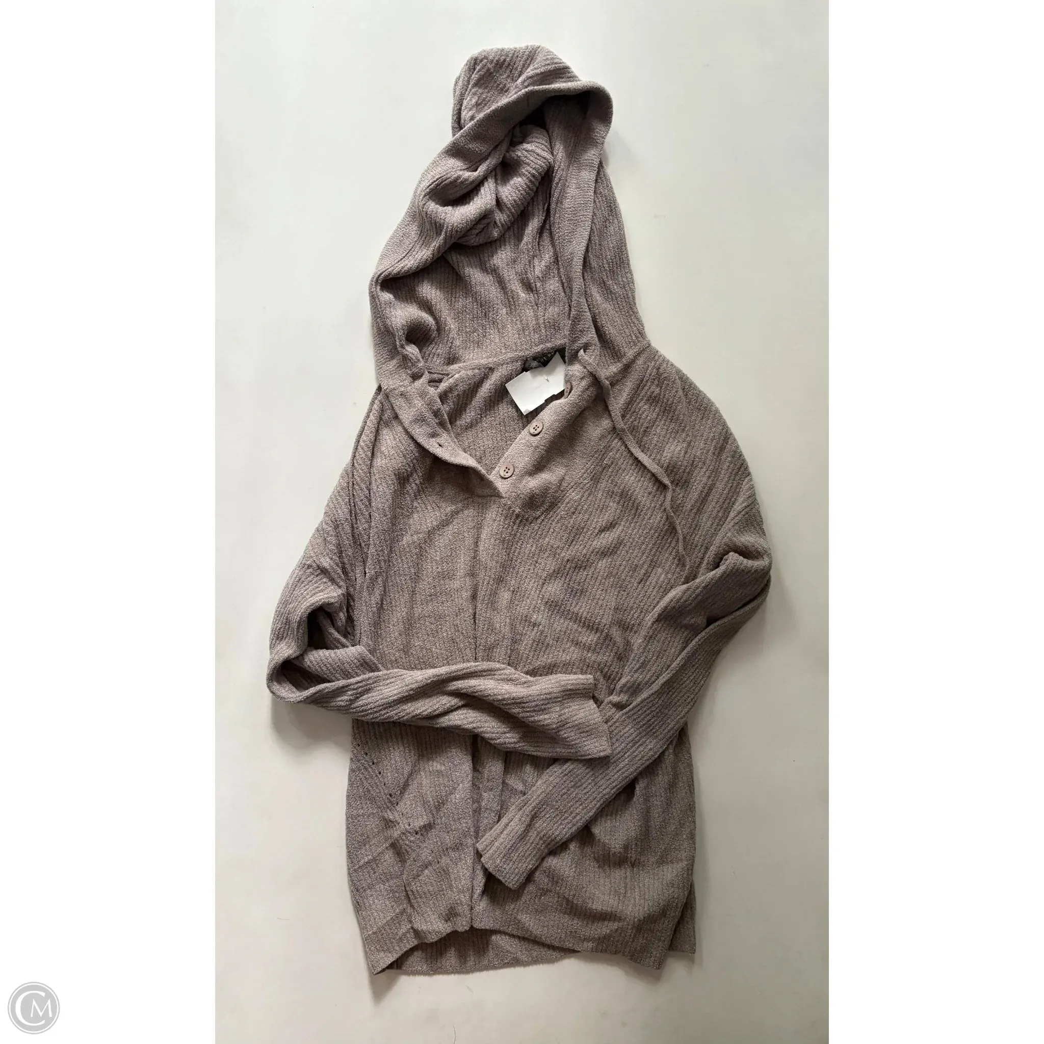 Sweatshirt Hoodie By Barefoot Dreams In Taupe, Size: Xs Breathable Material