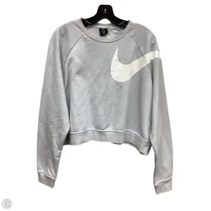 Sweatshirt Crewneck By Nike In Grey, Size: Xl NoIrritationSeams