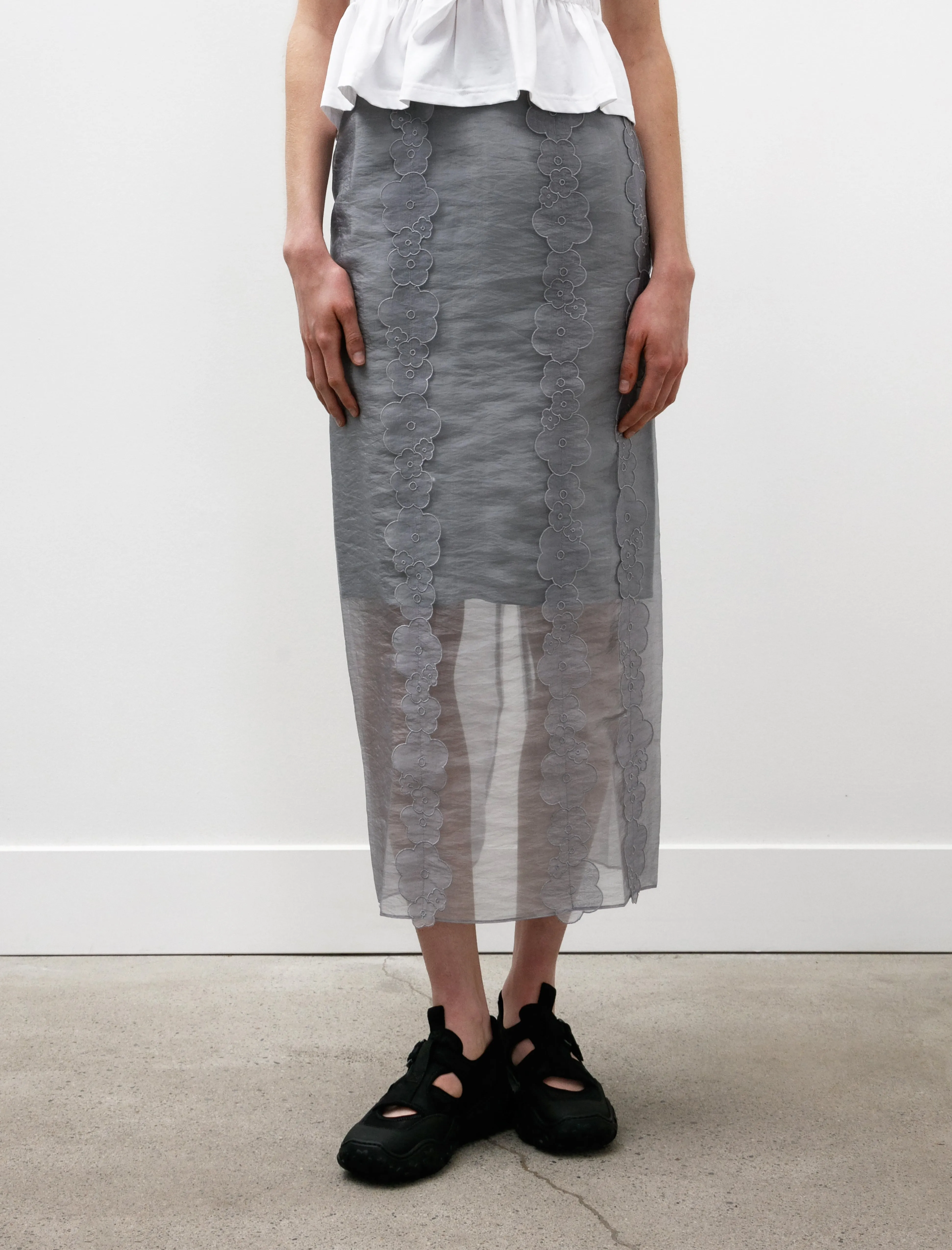 Elastic hemline Olympia Skirt Liquid Myrtia Grey