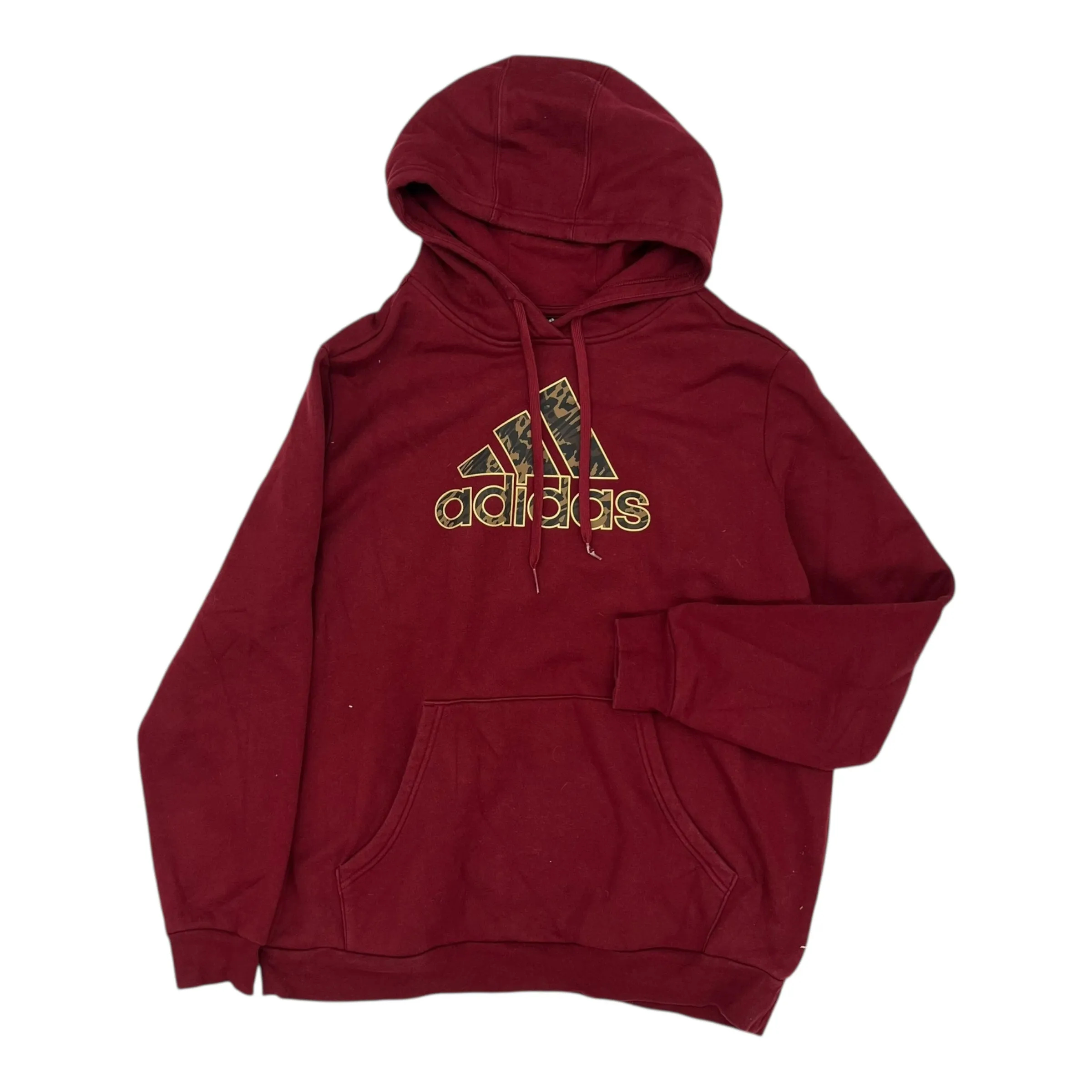 Athletic Sweatshirt Hoodie By Adidas In Red, Size:1X Eco Core