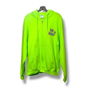BE KIND Sweatshirt Hoodie By Clothes Mentor In Green, Size: L High-Waisted Pants Active Look