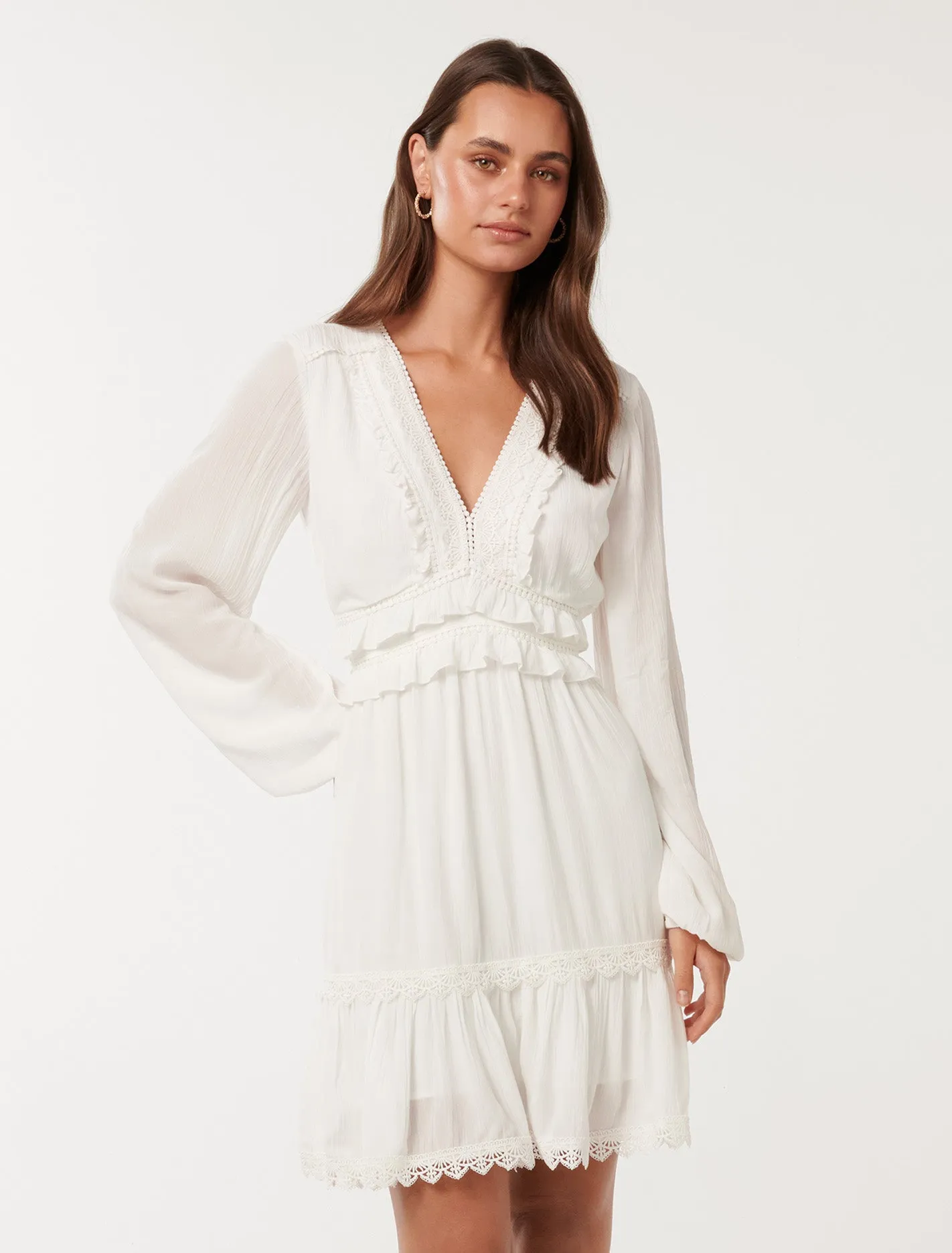 Elsa Trim High Low Mini Dress Sleek Wear