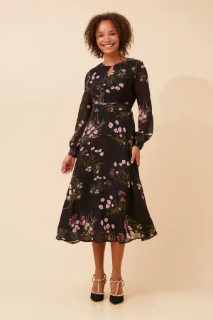 Fun and flirty dress ZAC FLORAL MIDI DRESS