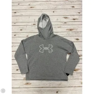 Athletic Sweatshirt Hoodie By Under Armour In Grey, Size: M DoubleStitchReinforcement Effortless Design
