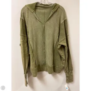 Lake Mood LowMaintenance Material Sweatshirt Hoodie By Clothes Mentor In Green, Size: L