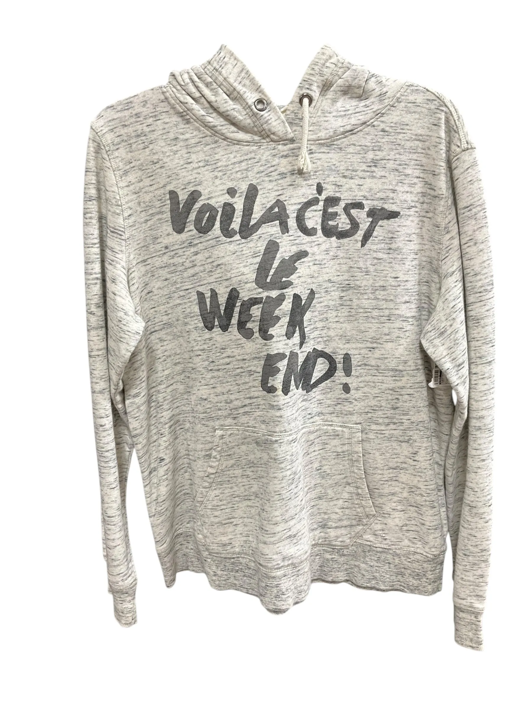 Sweatshirt Hoodie By Logg In Grey, Size: L Relaxed Fit