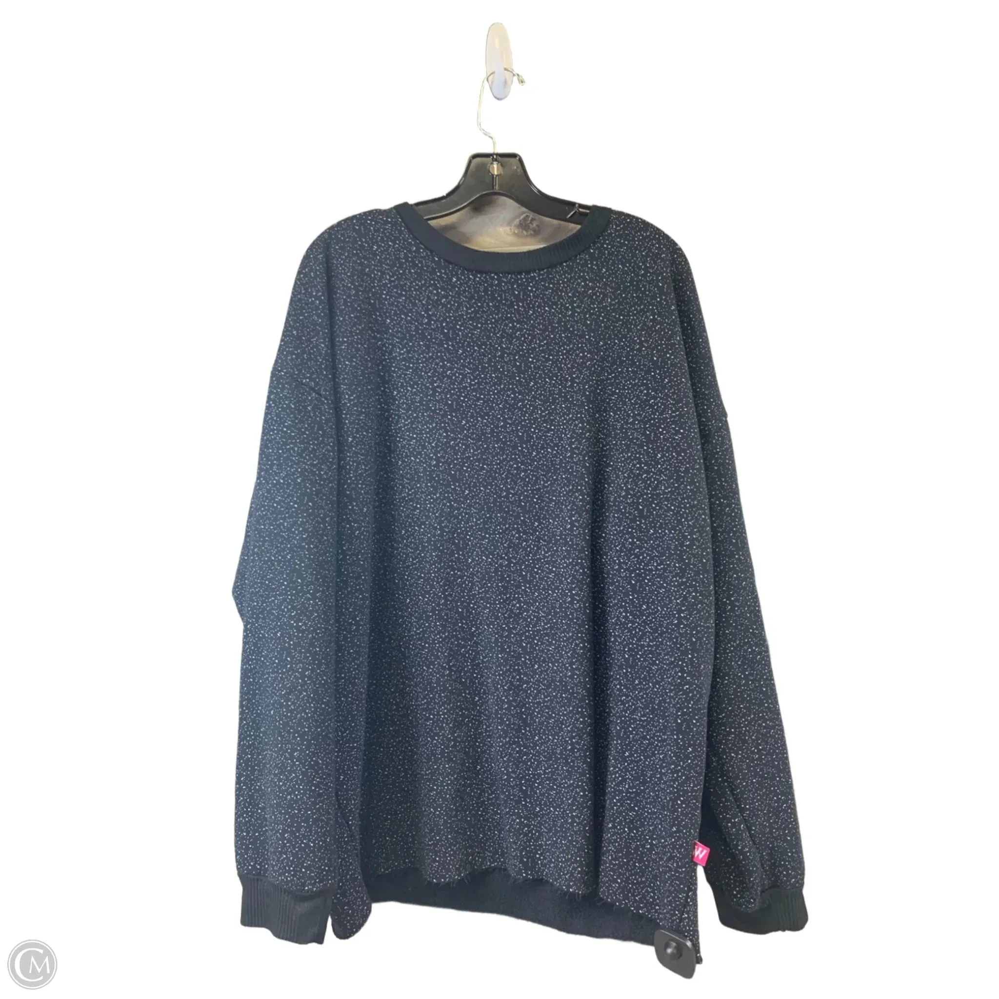 OdorControl Technology Sweatshirt Crewneck By Clothes Mentor In Polkadot Pattern, Size: M