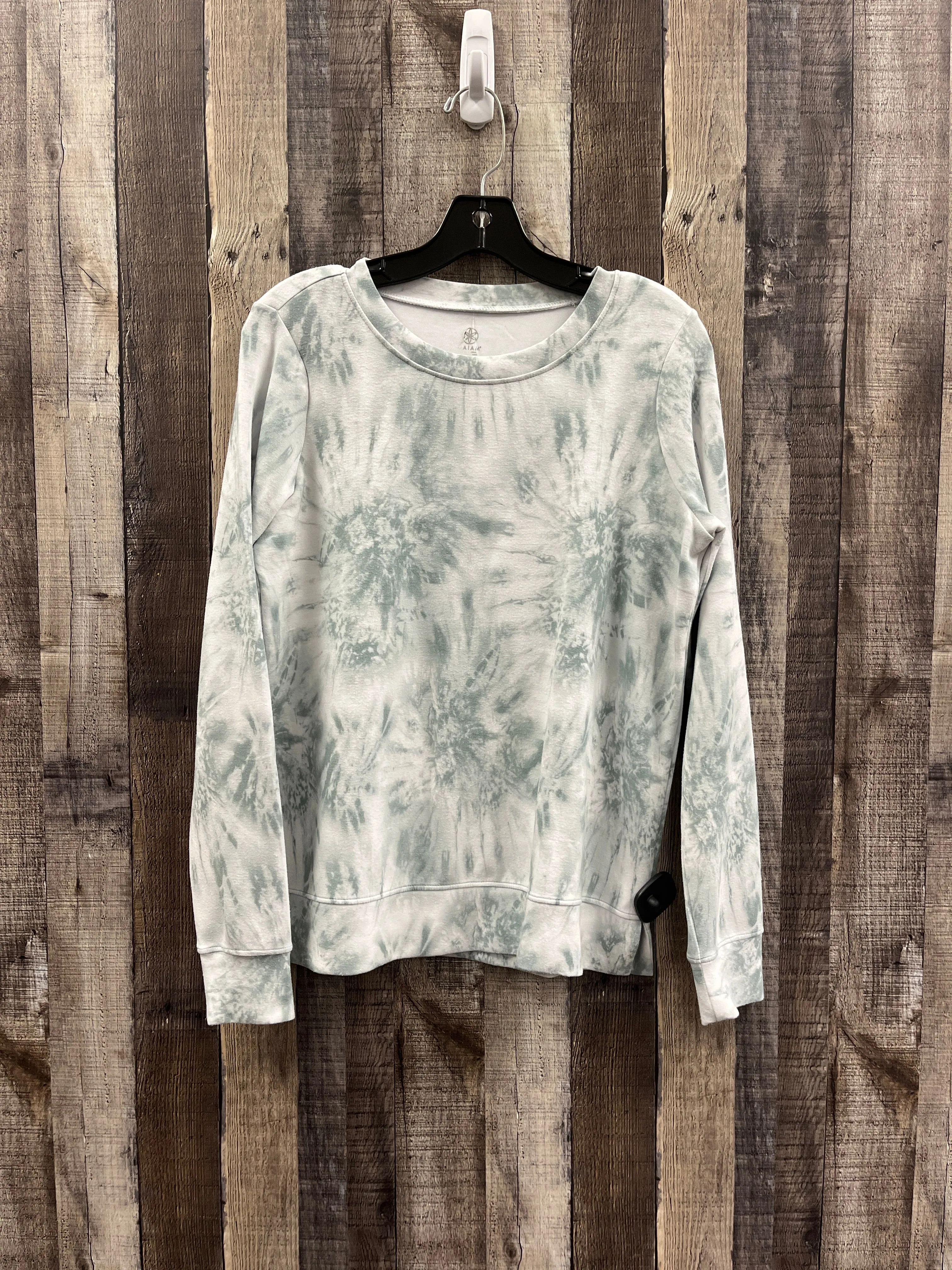 Sweatshirt Crewneck By Gaiam In Tie Dye Print, Size: S DoubleStitched Seams London Edge