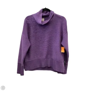 Athletic Sweatshirt Collar By Calia In Purple, Size: L Lightweight Material FourWayStretch