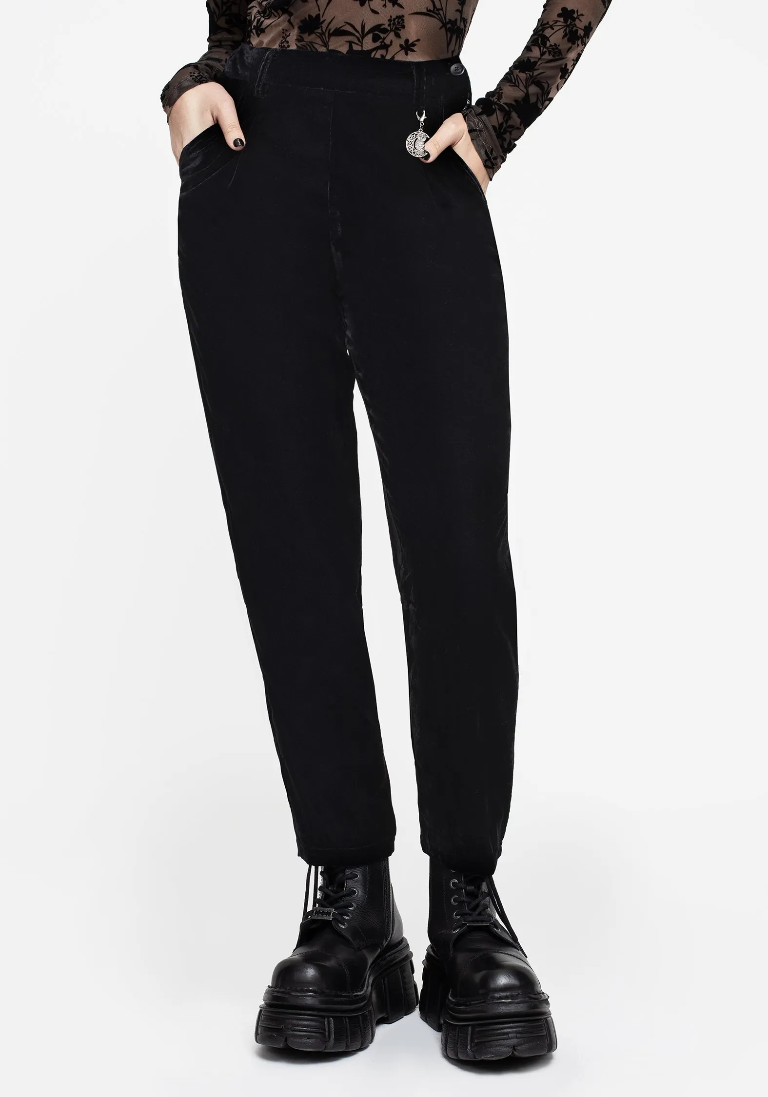 Shadow Velour Tapered Trousers Workwear Ripstop Texture