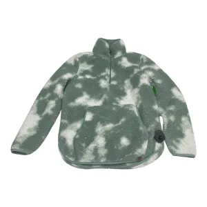 Free Mind Love Glow Sweatshirt Collar By Liv In Green & White, Size: S