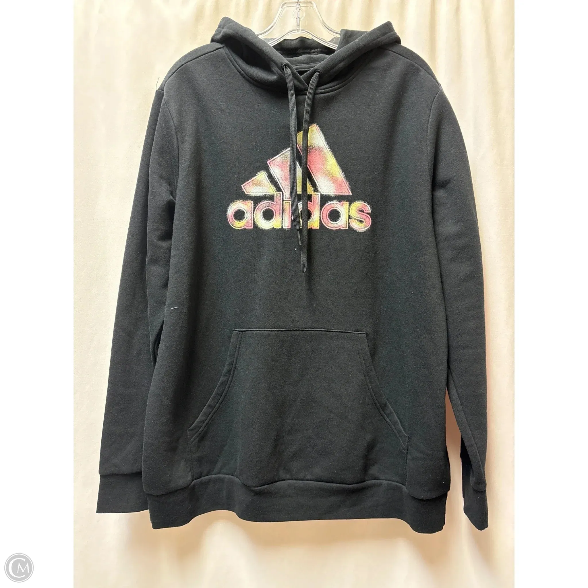 MoistureManagement Technology Sweatshirt Hoodie By Adidas In Black, Size: 1x