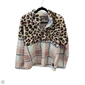 Functional Jacket Sweatshirt Collar By Fantastic Fawn In Pink, Size: M