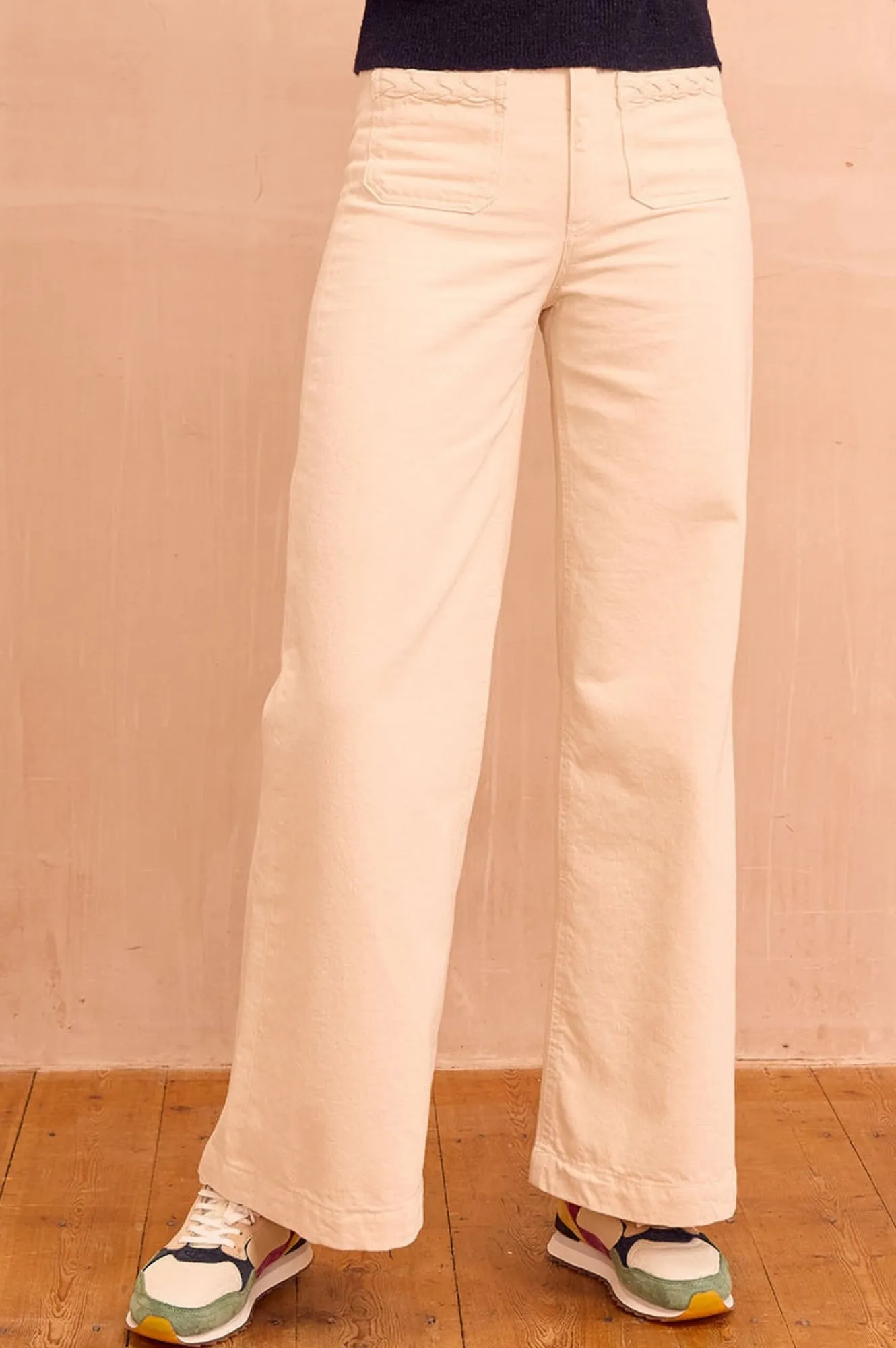 MAISON HOTEL Maxton Hamlet Jean | Ecru Clean Detail