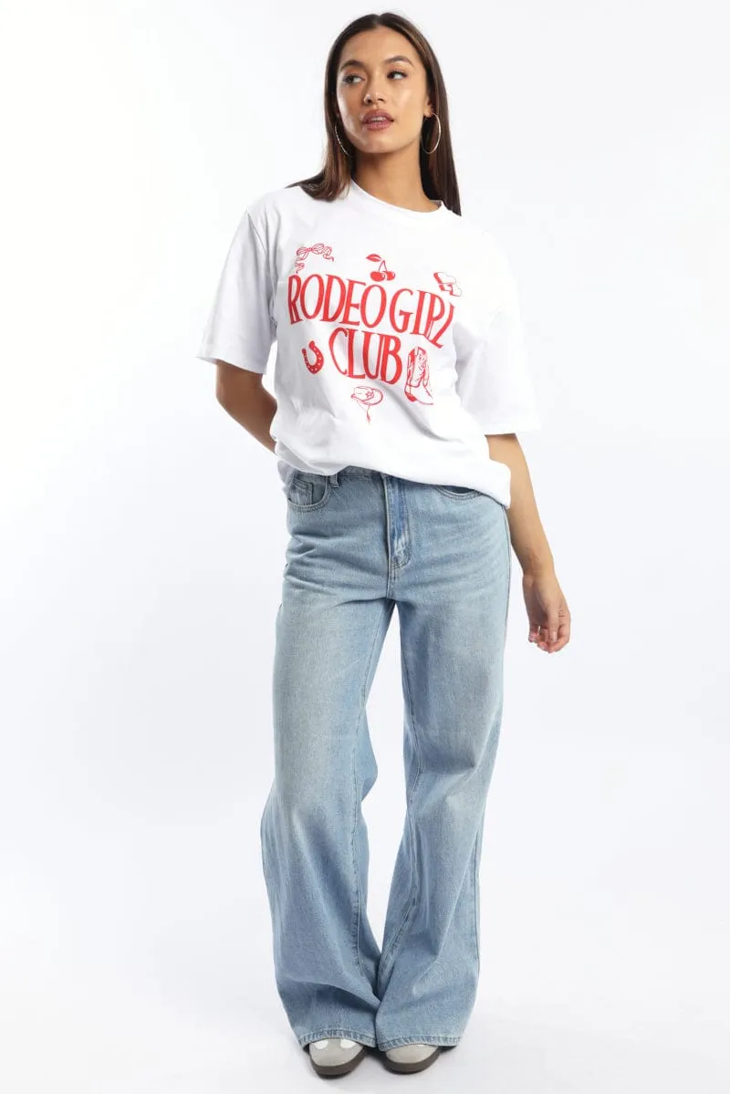 Business Meeting Durable Knit Structure White Graphic Tee Short Sleeve