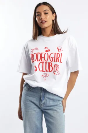 Low Profile Silhouette White Graphic Tee Short Sleeve