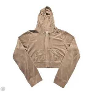 Relaxed Look Outdoor Activity Sweatshirt Hoodie By Hollister In Tan, Size: L