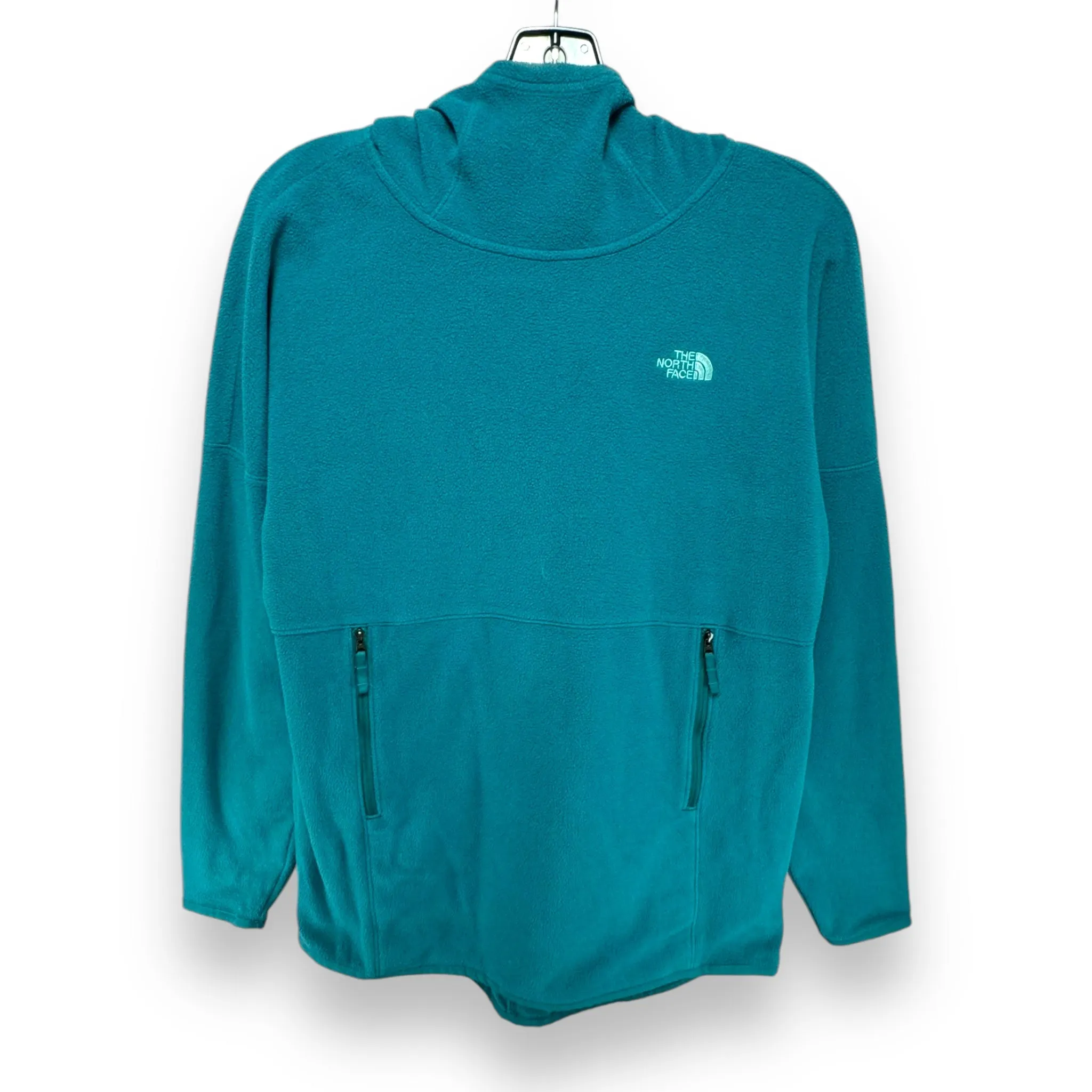 Sweatshirt Hoodie By The North Face In Teal, Size: S FlexibleNeckline