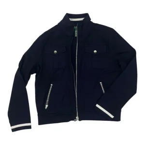 Cool Glow Sweatshirt Collar By Lauren By Ralph Lauren In Navy, Size:L