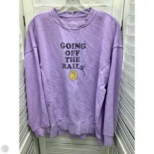 TaglessNeckline Sweatshirt Crewneck By Aerie In Purple, Size: Xs