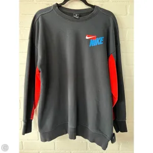 King Mode Athletic Sweatshirt Crewneck By Nike In Black & Red, Size: L