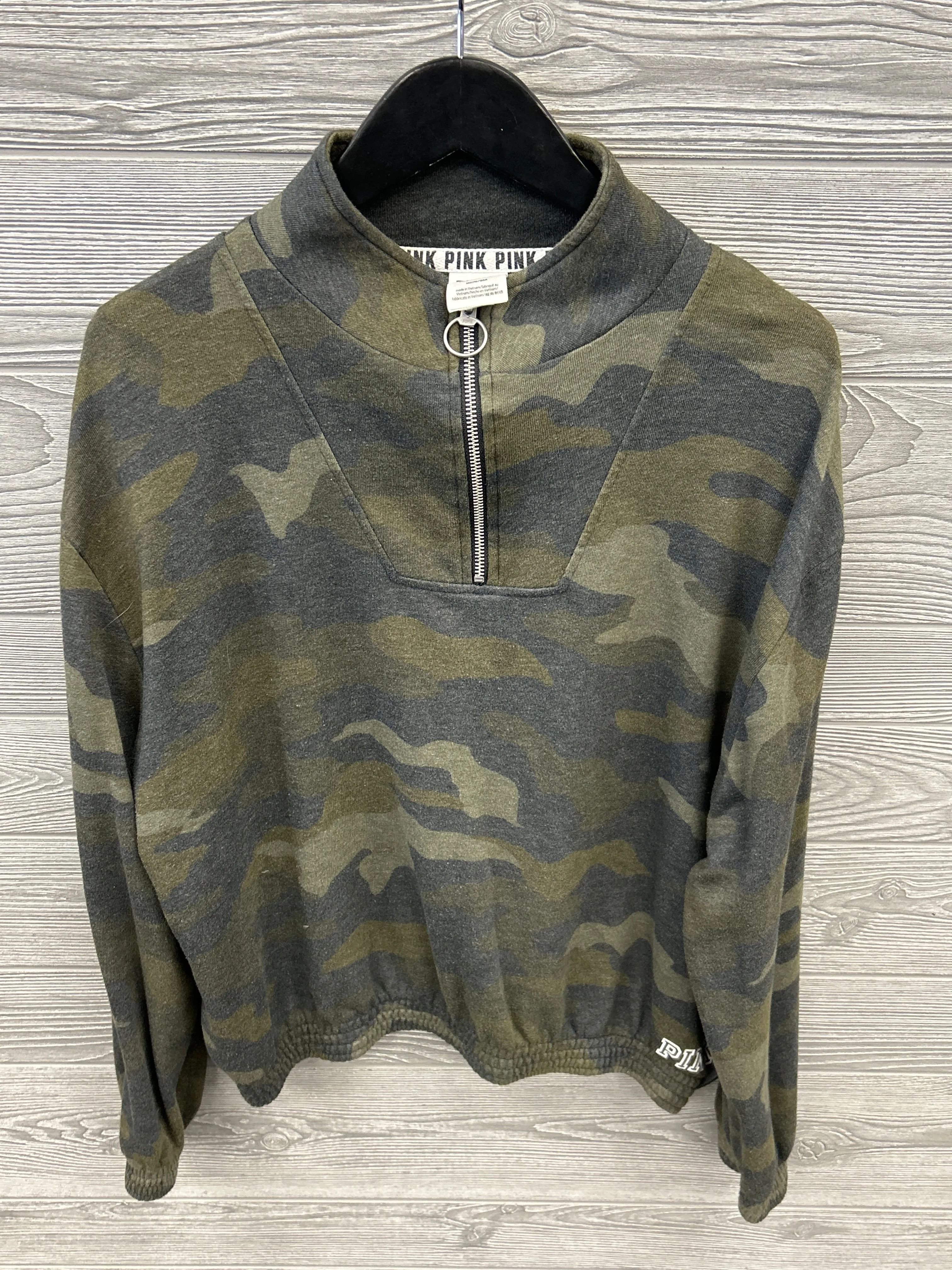 Sweatshirt Collar By Pink In Green, Size: M Web Glow