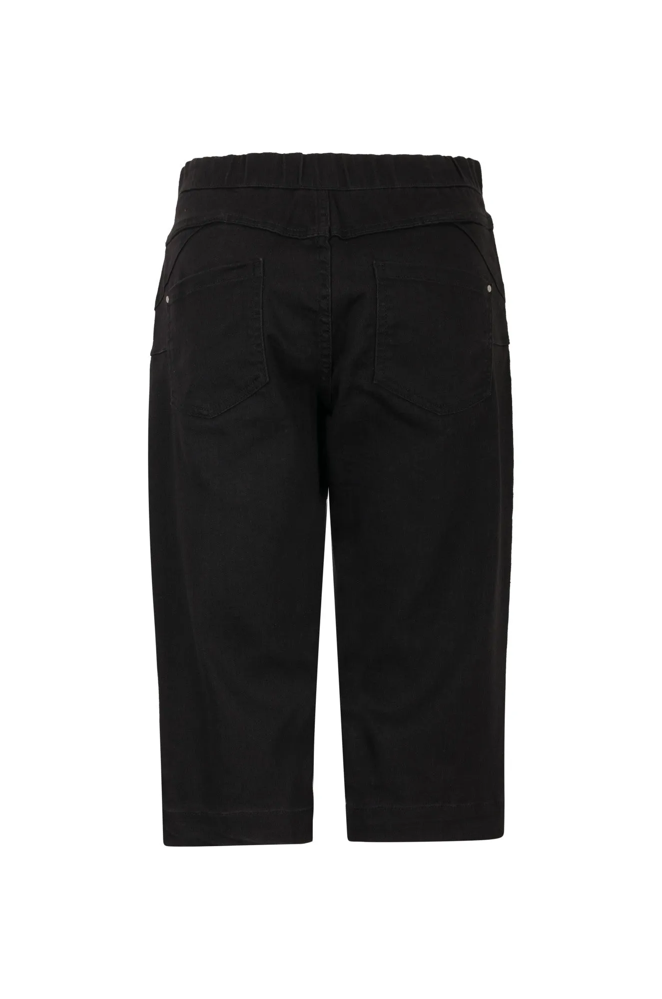 Twin Lakes Denim Below Knee Jeans | Black | 6505A1 Festival Outfit Comfy Artist Vibe Popular Staple