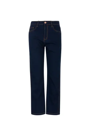 Wonder Denim Short Jeans | DARK INDIGO | 6605B1 Reinforced Stitching Details