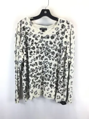 Sun Protection Fabric TearResistant Sweatshirt Collar By Inc In Leopard Print, Size: 3x