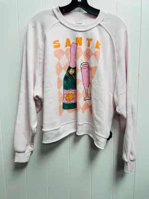 AbrasionResistant Fabric DurableBlend Sweatshirt Crewneck By Grayson Threads In Orange & Pink, Size: M