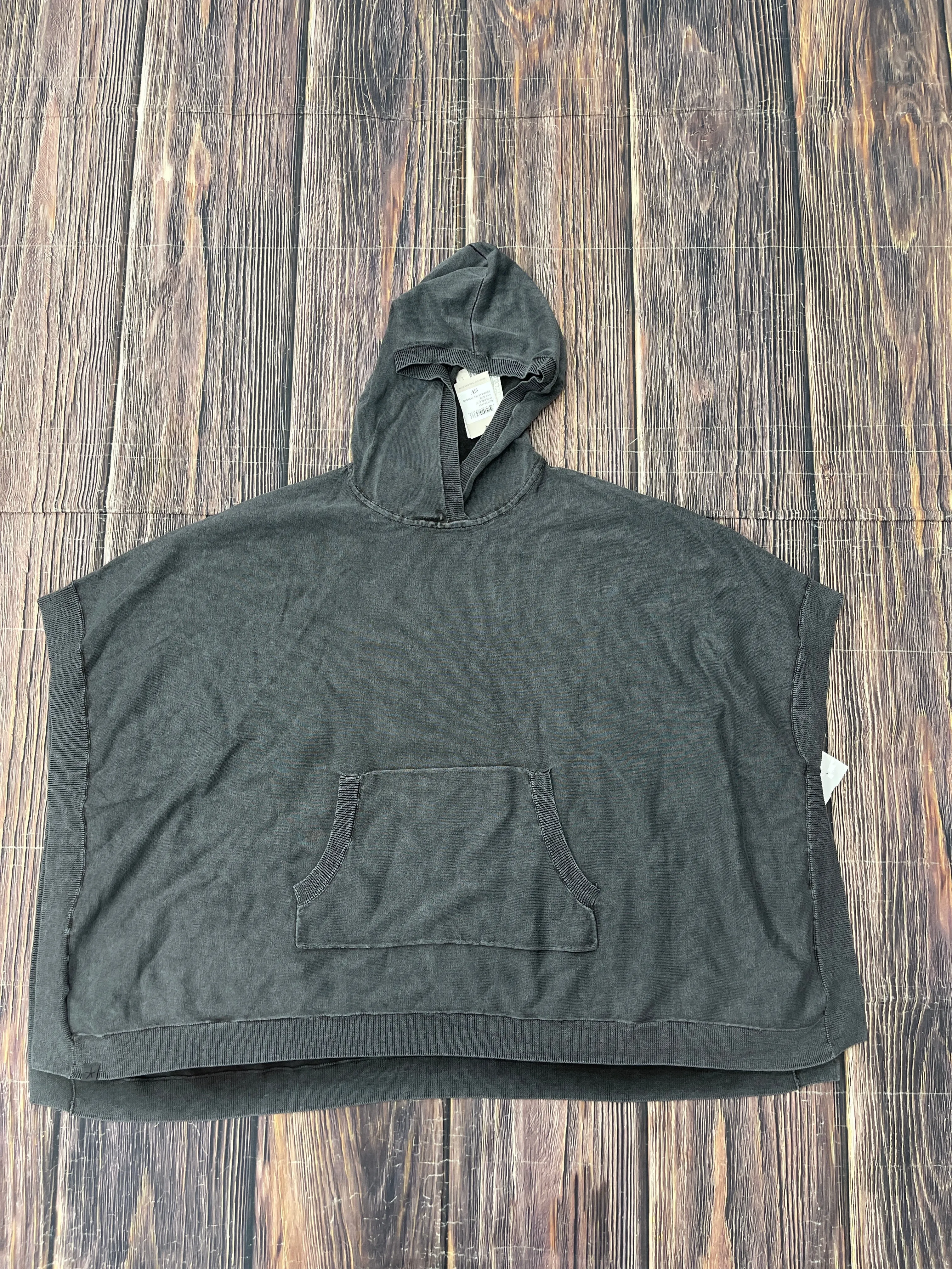 Colorfast Dye Lightweight Vest Sweatshirt Hoodie By Barefoot Dreams In Grey, Size: Osfm