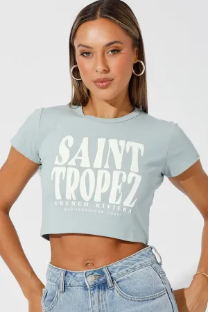 Green Graphic Tee Short Sleeve Sporty Layer Sweat Absorbent