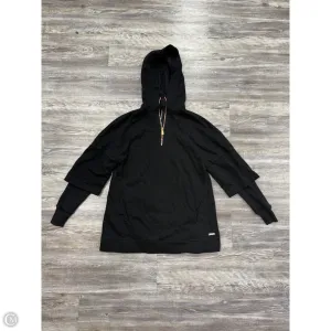 Athletic Sweatshirt Hoodie By Sweaty Betty In Black, Size: S Magnetic Closure