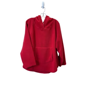 AntiPilling Surface Athletic Sweatshirt Hoodie By Coldwater Creek In Red, Size:M