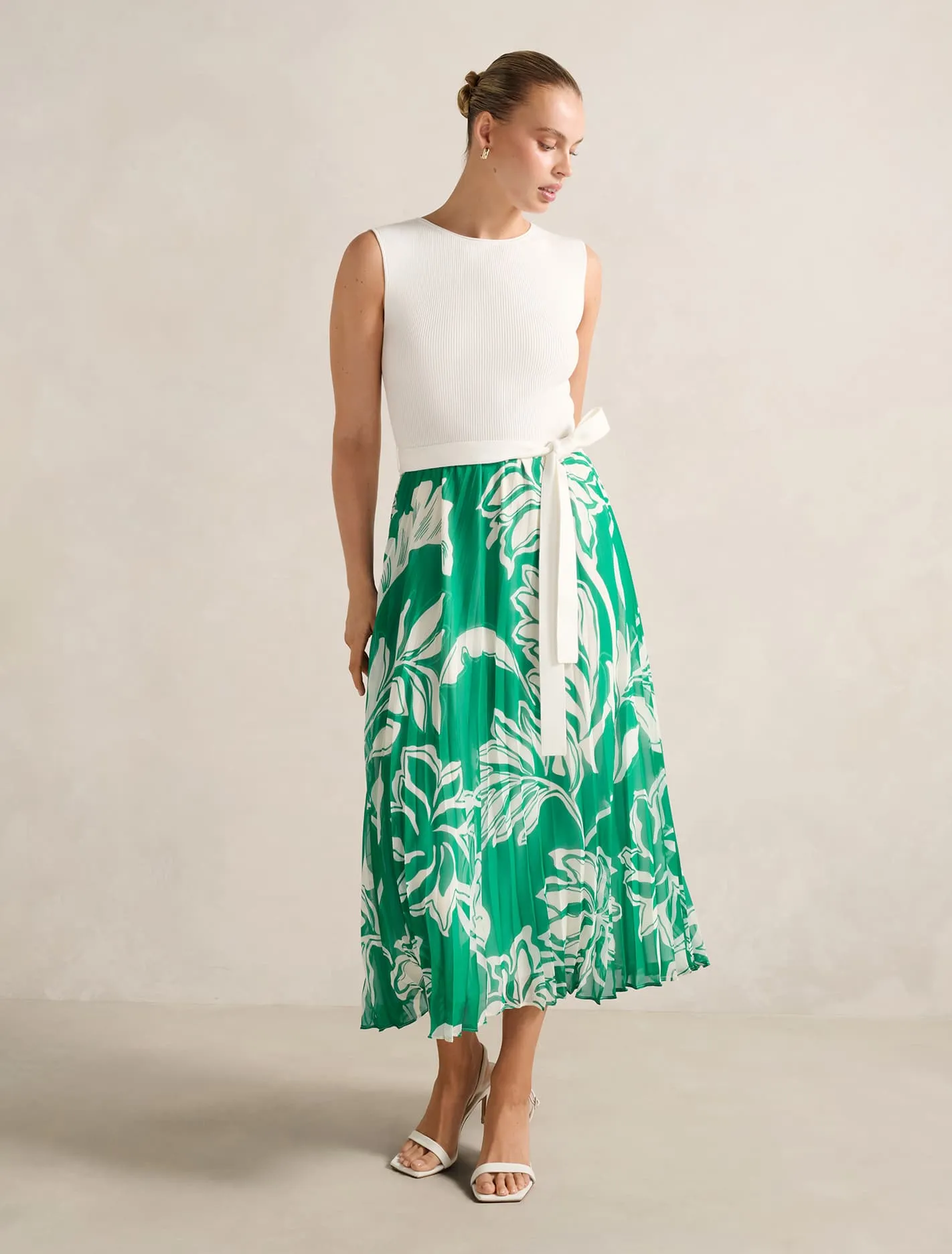 Mariah Boat Neck Midi Dress Polished Wardrobe