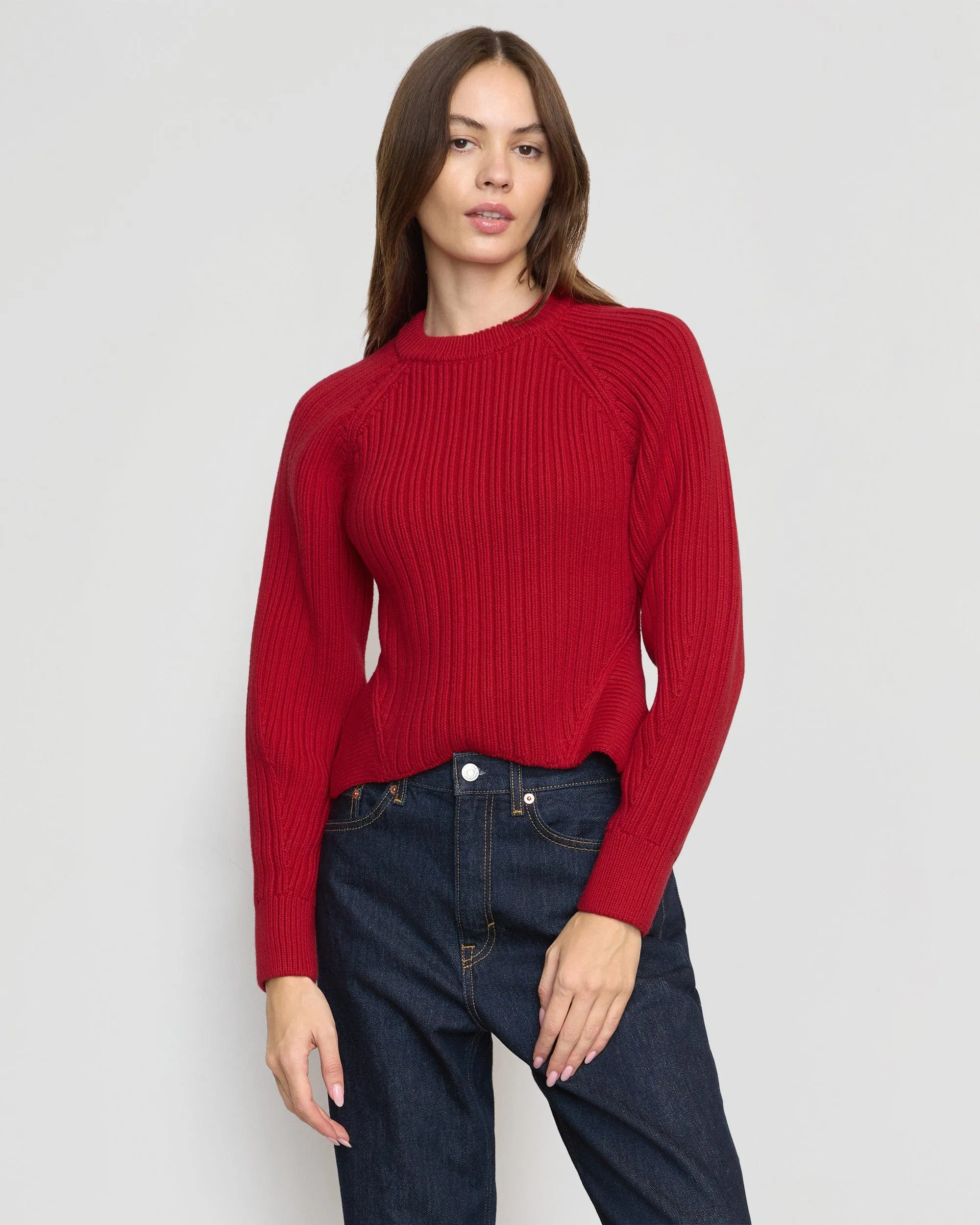 Cold-Weather Essential Iona Organic Cotton Cropped Sweater