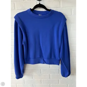 Sweatshirt Crewneck By Calia In Blue, Size: S Stylish Jacket Sporty Design