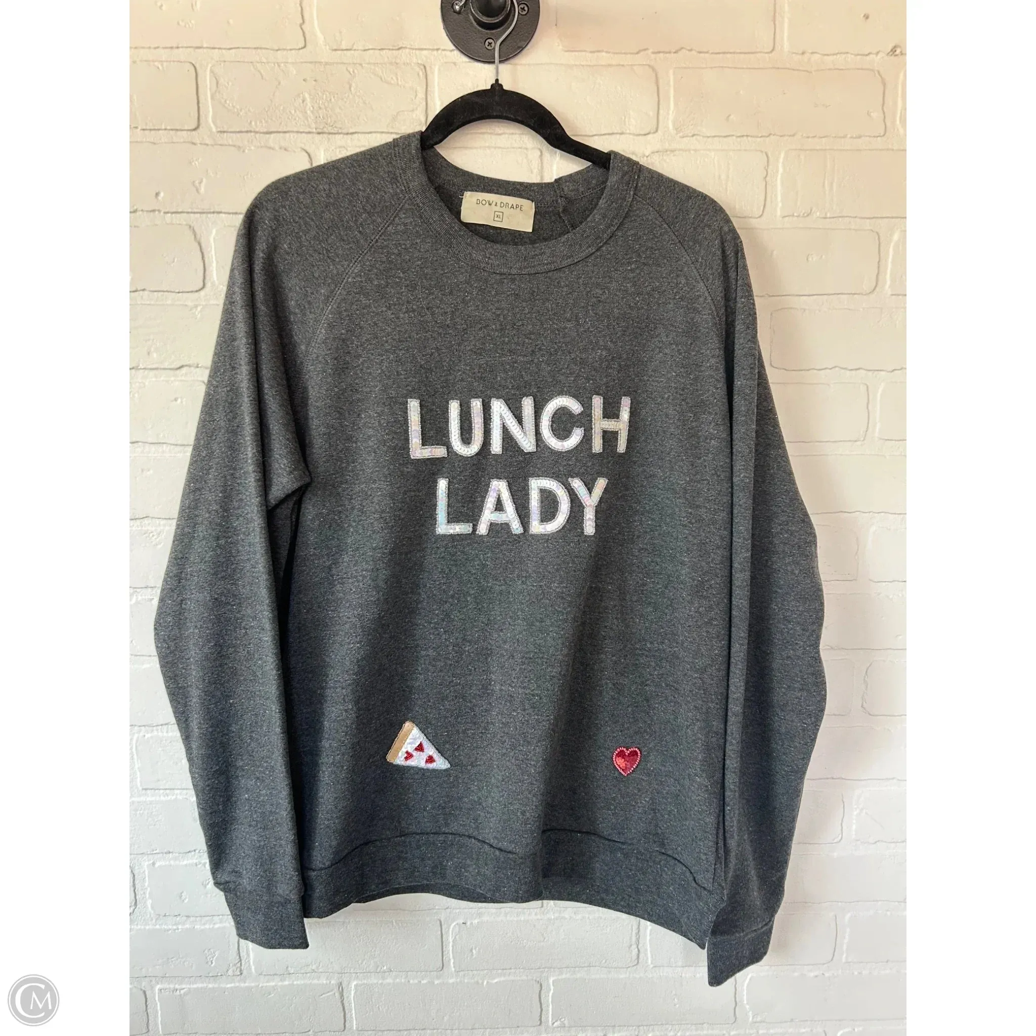 Sweatshirt Crewneck By Clothes Mentor In Grey, Size: Xl FlexibleMaterial