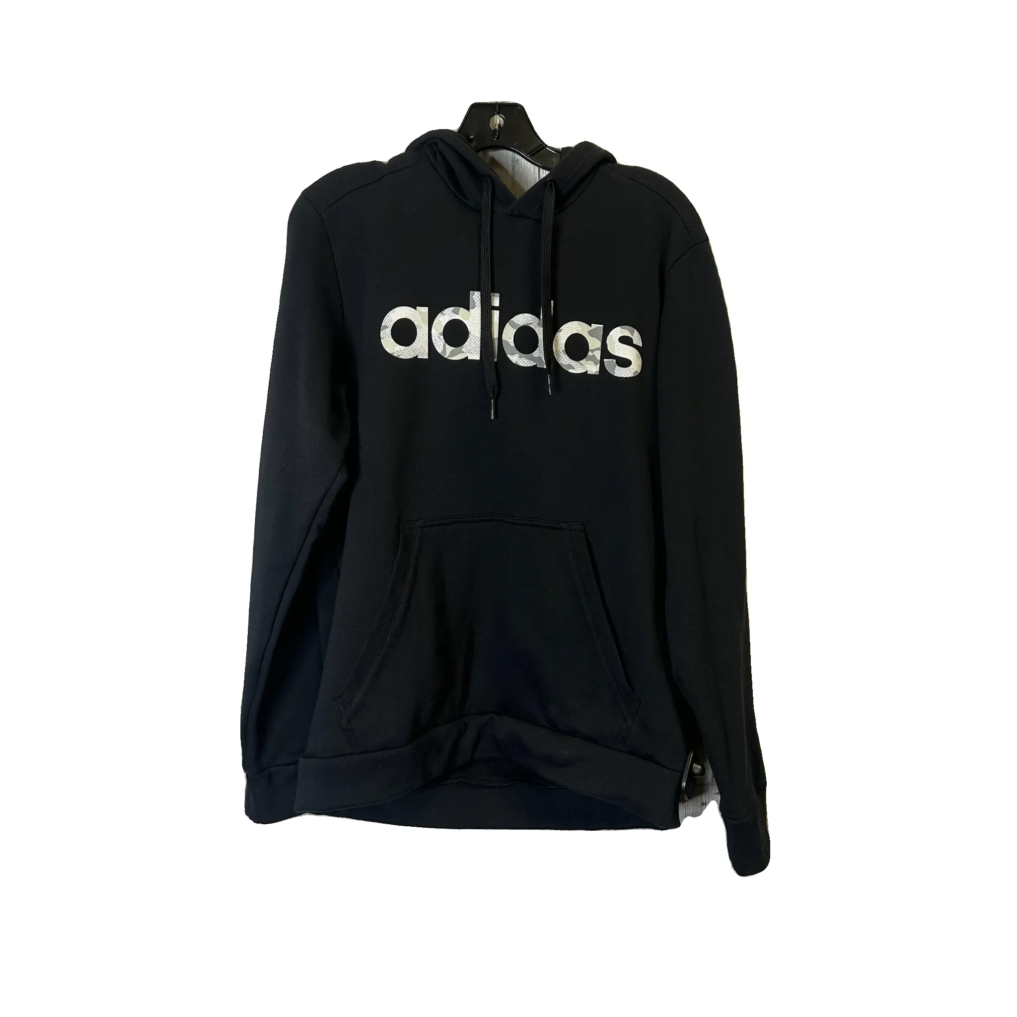 Athletic Sweatshirt Hoodie By Adidas In Black, Size: M New Yorker
