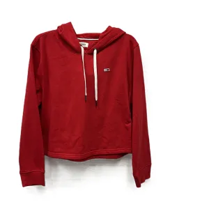 Baby Soft Athletic Sweatshirt Hoodie By Tommy Hilfiger In Red, Size: L