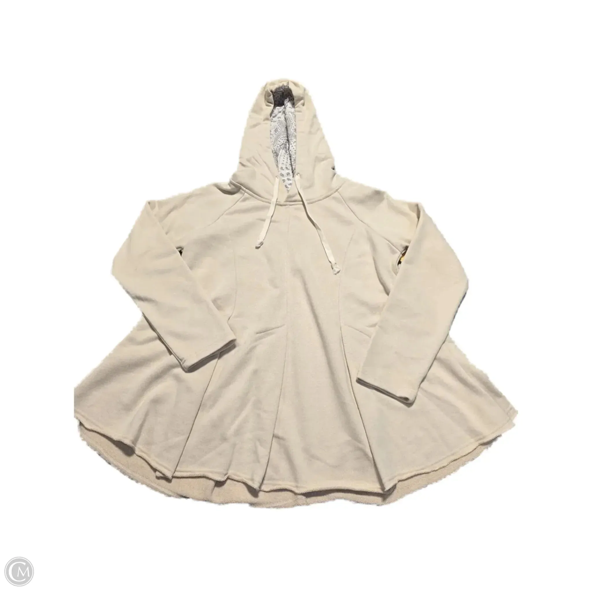Sweatshirt Hoodie By Oddi In Cream, Size: S AntiPilling Technology DoubleLayeredHem