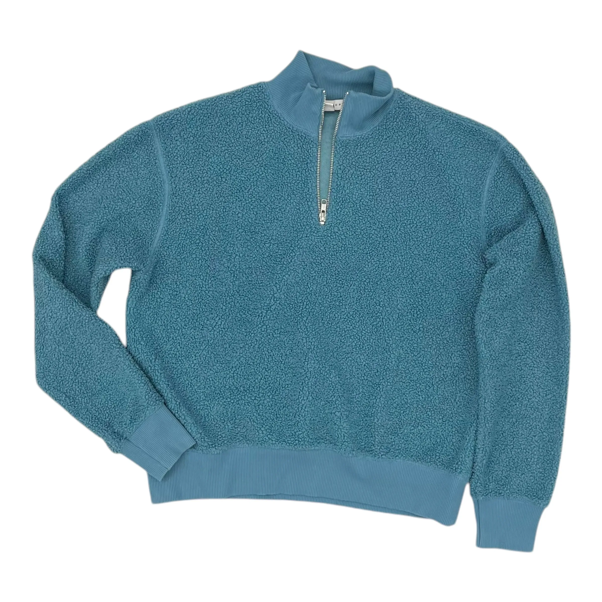 Pure Cotton Sweatshirt Collar By Topshop In Blue, Size:S